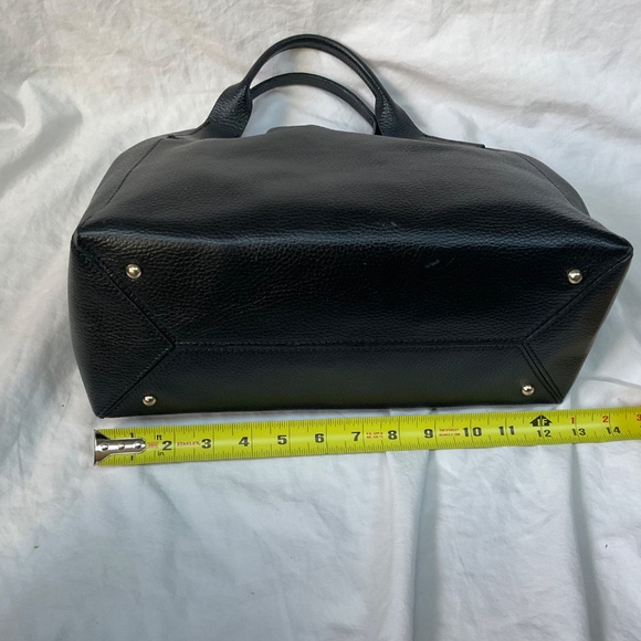 Divina Firenze Black Pebbled Leather Tote/Shoulder Bag - Picture 5 of 15